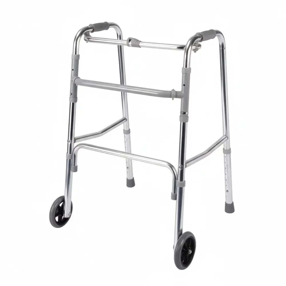 déambulateur pliable 2 roues léger et stable