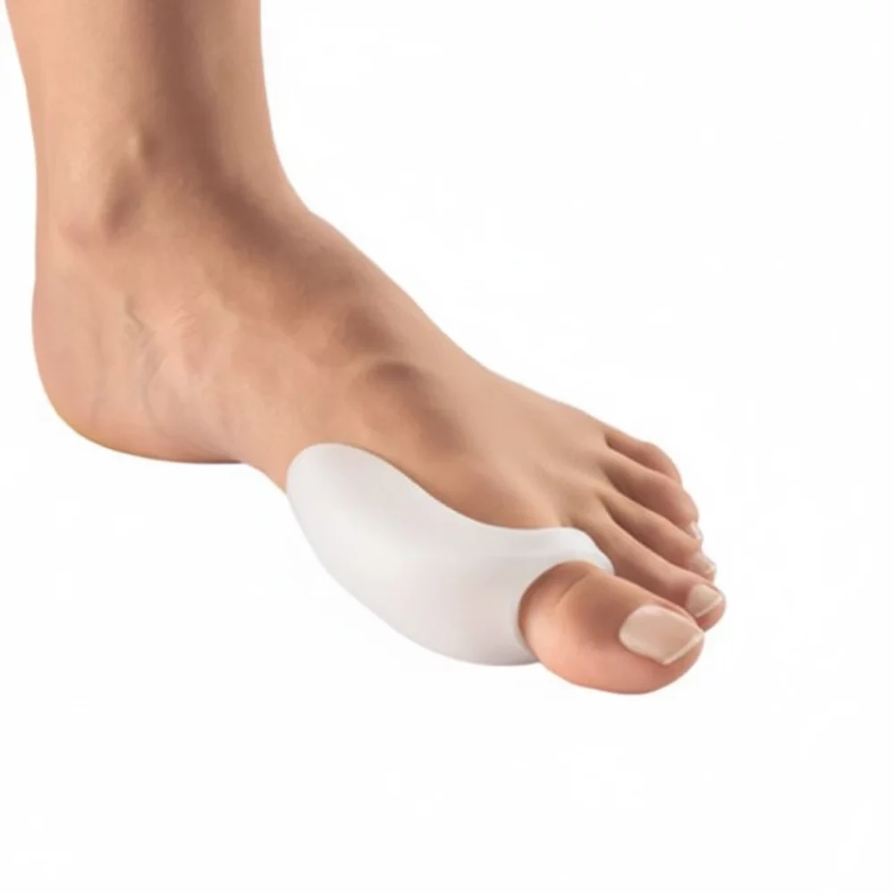 Protecteur d’oignon en silicone hypoallergique pour hallux valgus et hallux rigidus