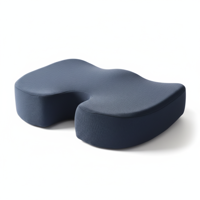 coussin coccyx viscoélastique ergonomique anti-escarres avec trou central