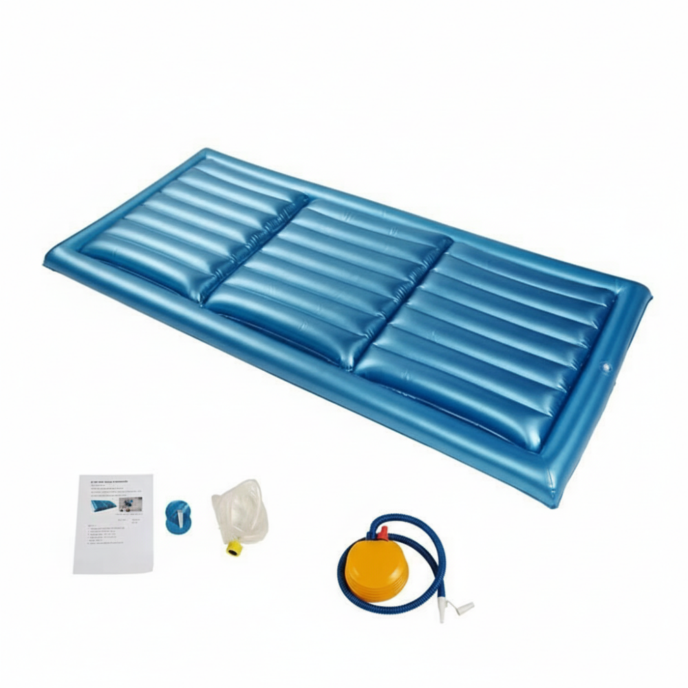 Matelas anti-escarre à eau en PVC médical avec base gonflable et pompe incluse