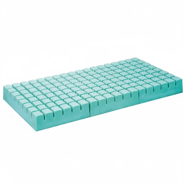 Matelas Anti Escarres 3 parties en mousse à plots pour lit électrique – Confort et prévention des escarres