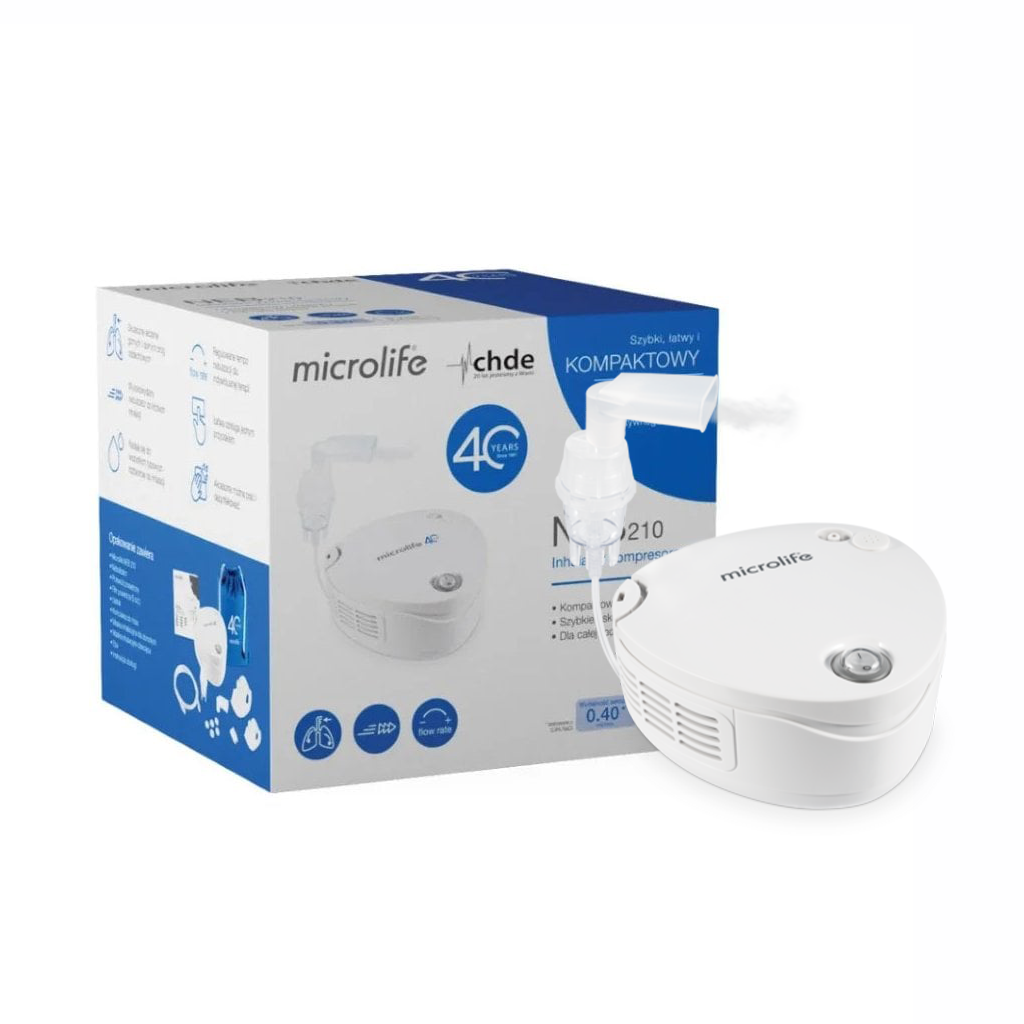 Inhalateur à compresseur Microlife NEB 100B pour traitement respiratoire, nébulisation efficace pour asthme et bronchite.