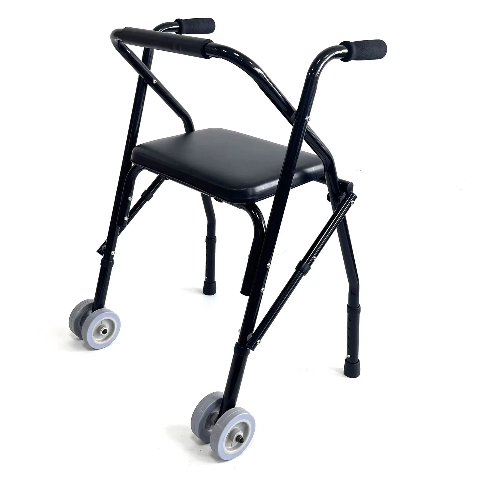 Déambulateur avec siège réglable et design stable