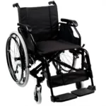 Fauteuil roulant manuel pliant ultra-léger en aluminium avec sac de rangement