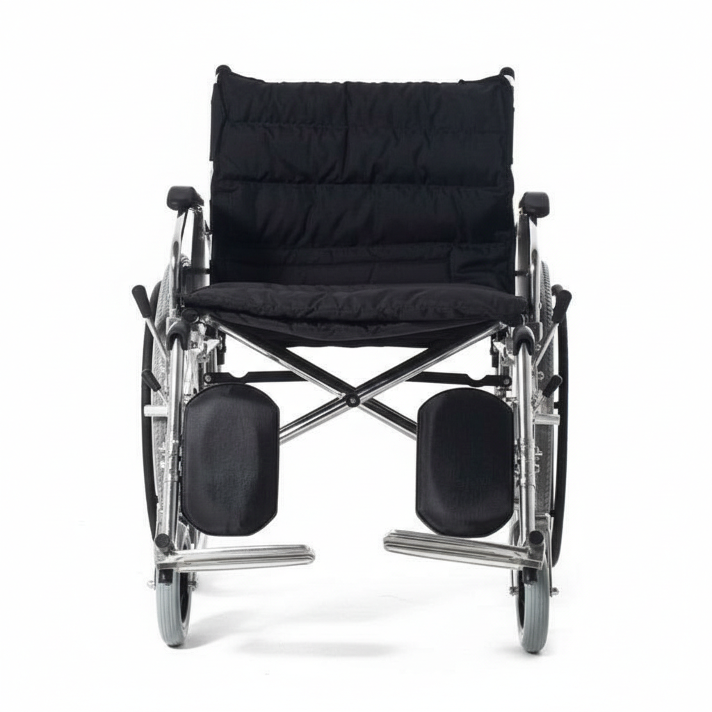 Chaise roulante pliable robuste pour personne obèse