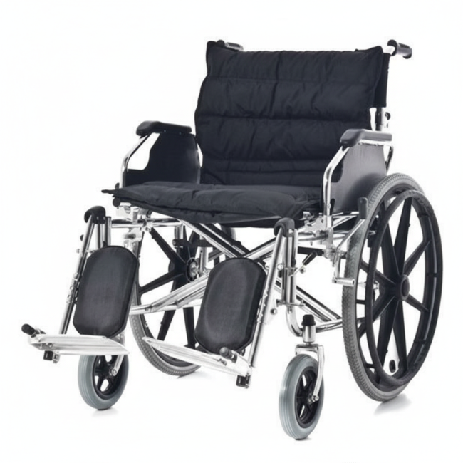 Fauteuil roulant confort haute résistance pour obèse