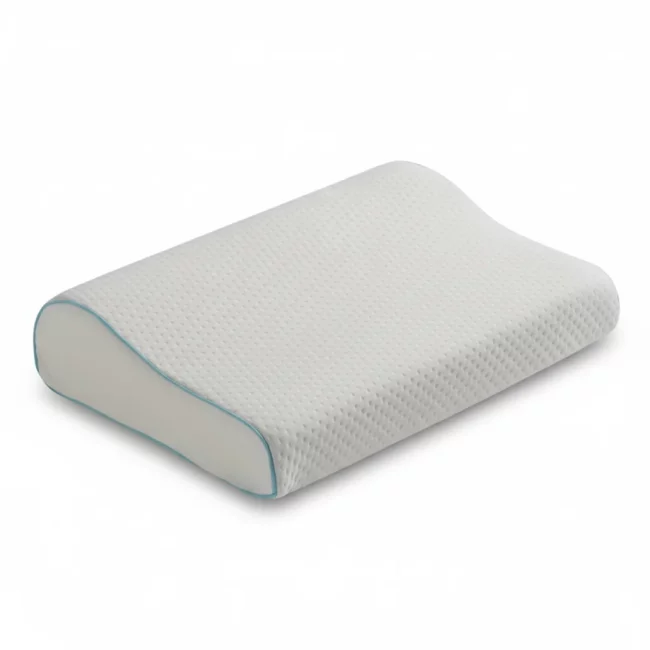 Oreiller viscoélastique ergonomique avec support cervical