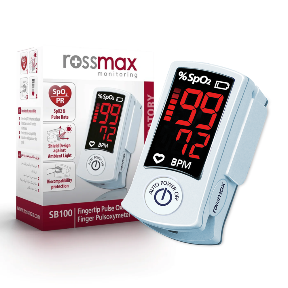 ROSSMAX SB100 oxymètre de pouls au doigt écran LED