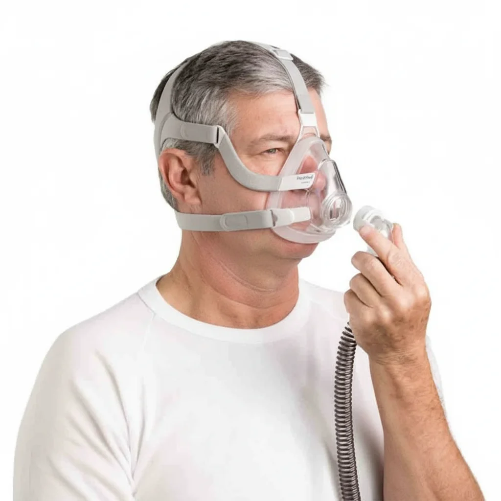 Masque facial ResMed AirFit F20 avec bulle InfinitySeal et version « for Her »