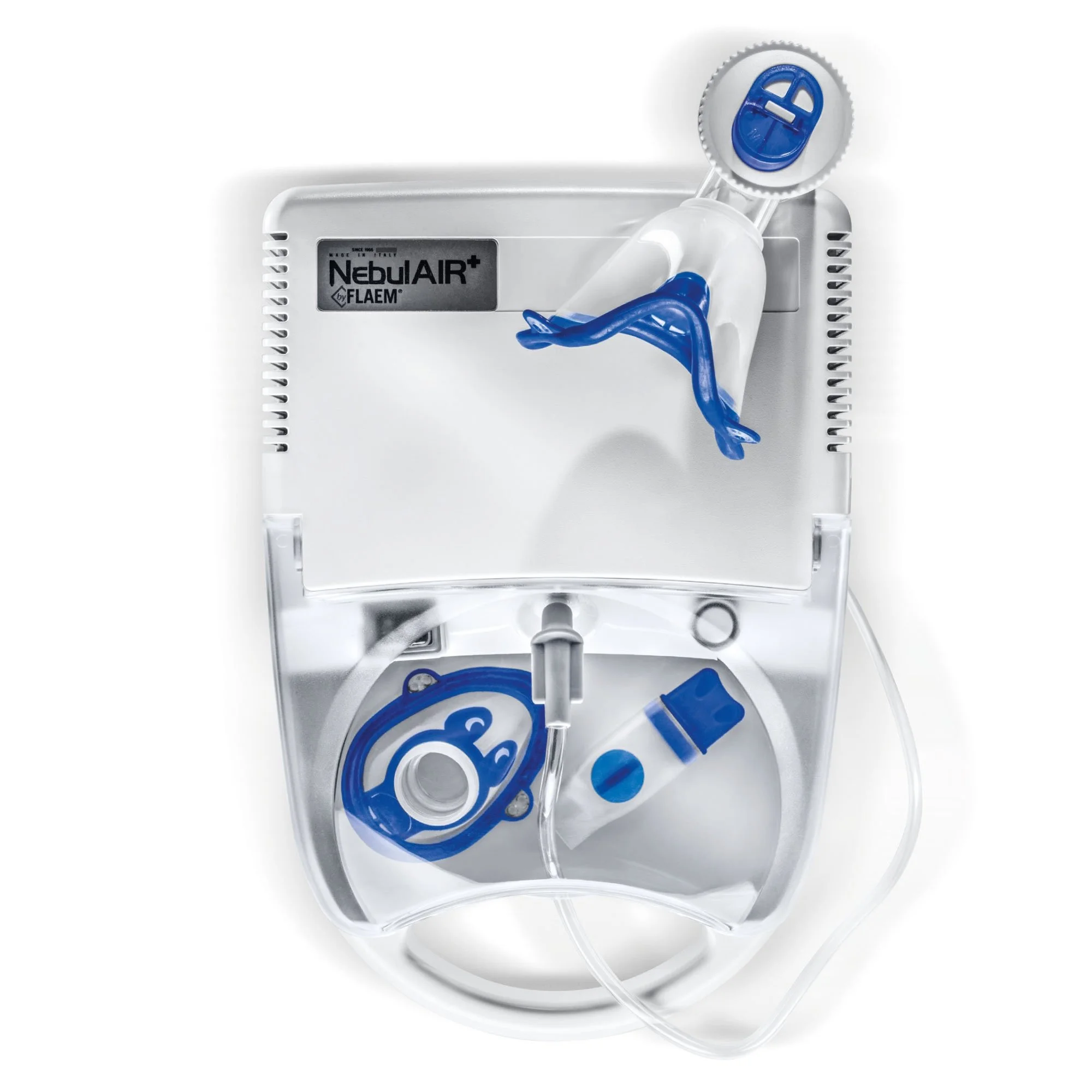 Nébuliseur Ideal Plus FLAEM léger et silencieux pour l’aérosolthérapie des voies respiratoires inférieures